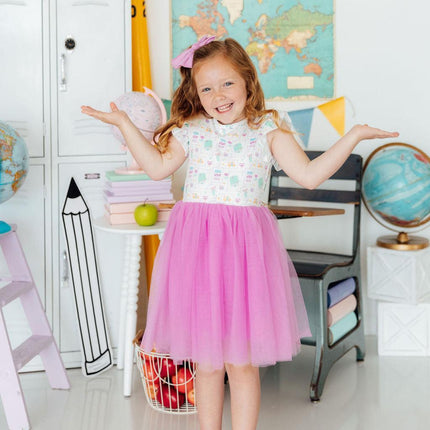 Little Learner Flutter Sleeve Tutu Dress