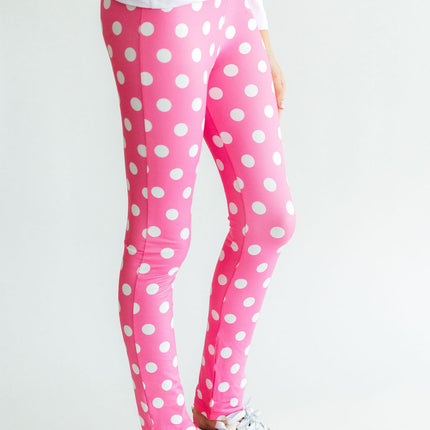 Pink Polka Dots Leggings