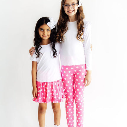 Pink Polka Dots Leggings