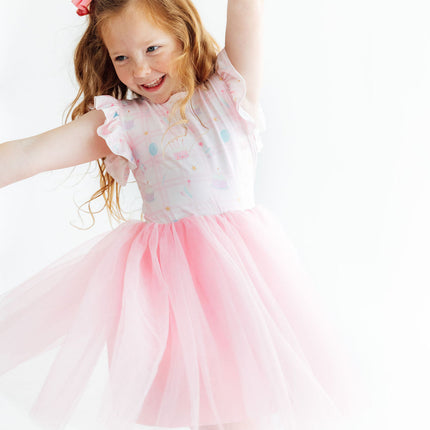 Birthday Magic Flutter Sleeve Tutu Dress