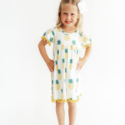 Pineapple Pom Pom Dress