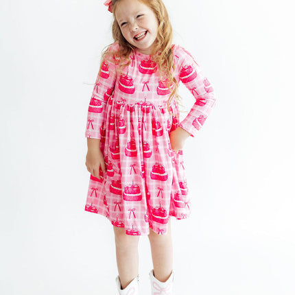Make a Wish L/S Pocket Twirl Dress