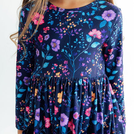 Botanical Beauty L/S Pocket Twirl Dress