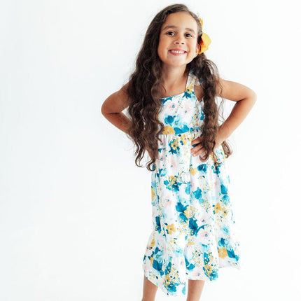 Blooming Buttercups Ruffle Maxi Dress