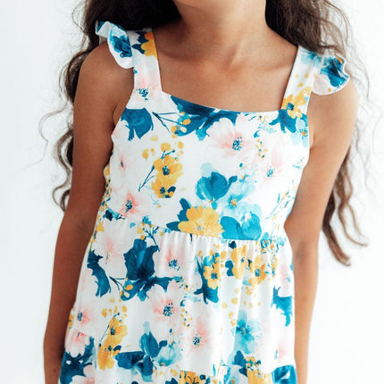 Blooming Buttercups Ruffle Maxi Dress