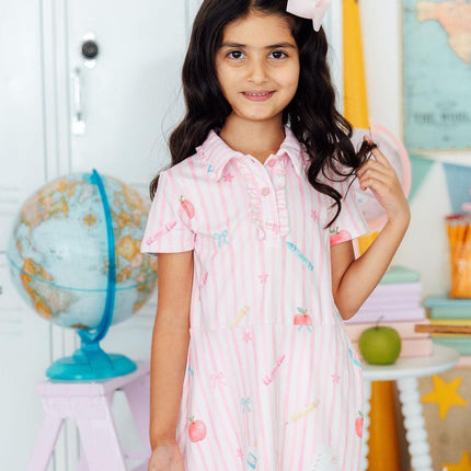 Gold Star Girl S/S Polo Dress
