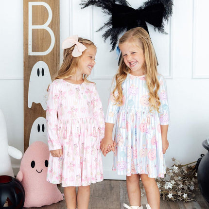 Here for the Candy 3/4 Sleeve Pocket Twirl Dress