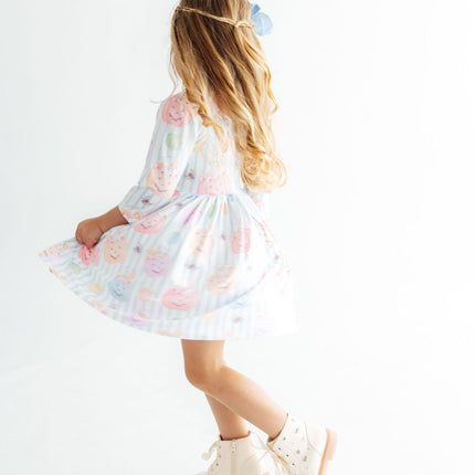 Here for the Candy 3/4 Sleeve Pocket Twirl Dress