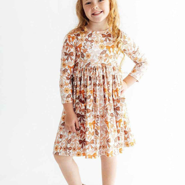 Fall Harvest L/S Pocket Twirl Dress