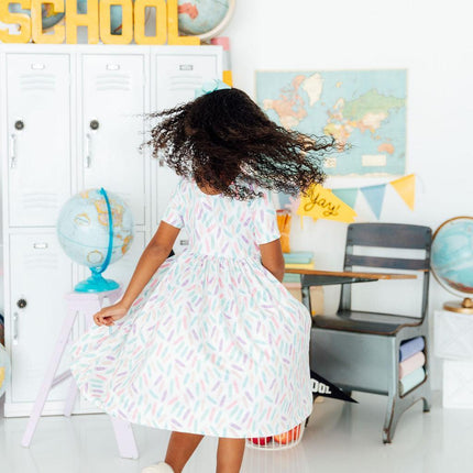 Color Crayons S/S Pocket Twirl Dress