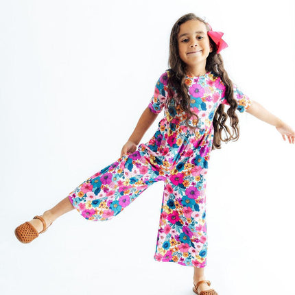 Retro Bloom Wide Leg Jumpsuit