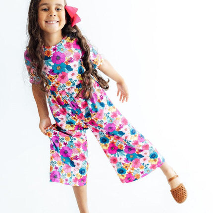Retro Bloom Wide Leg Jumpsuit