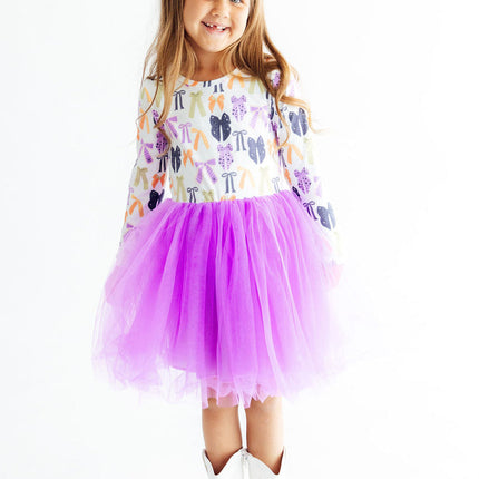 Tied with a Boo L/S Tutu Dress