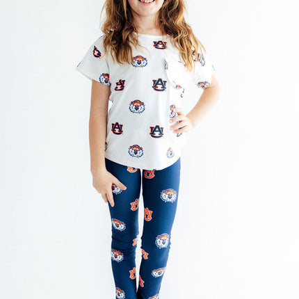 Auburn Blue Aubie Leggings
