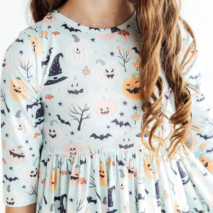 Ghouls Rule 3/4 Sleeve Pocket Twirl Dress