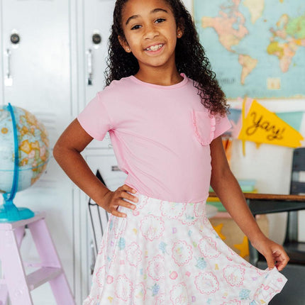 Apple of My Eye Ruffle Twirl Skort