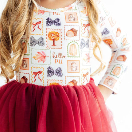 Hello Fall L/S Tutu Dress