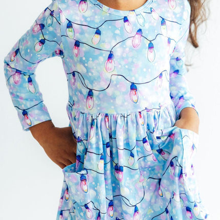 Twinkle Glow L/S Pocket Twirl Dress