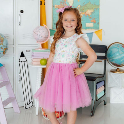Little Learner Flutter Sleeve Tutu Dress