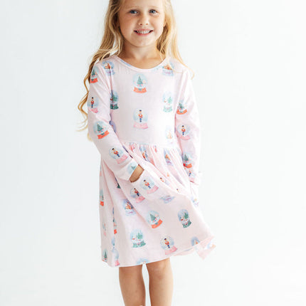 Let it Snow L/S Pocket Twirl Dress