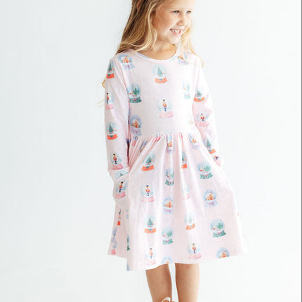 Let it Snow L/S Pocket Twirl Dress