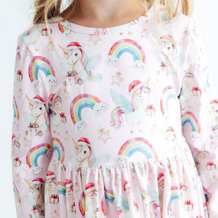 Christmas Magic L/S Pocket Twirl Dress
