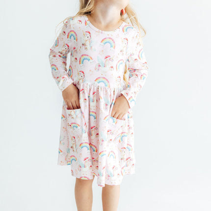 Christmas Magic L/S Pocket Twirl Dress