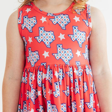 Texas Pride Tank Twirl Dress
