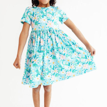 Preppy Daisies S/S Pocket Twirl Dress