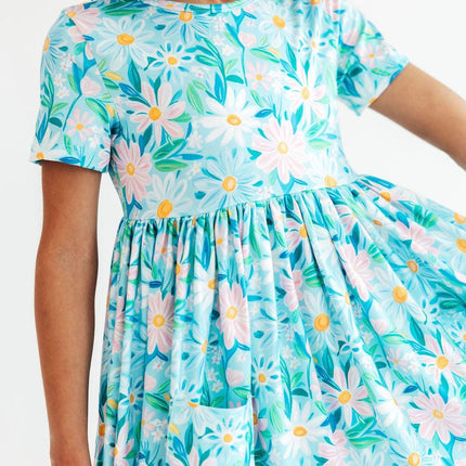 Preppy Daisies S/S Pocket Twirl Dress