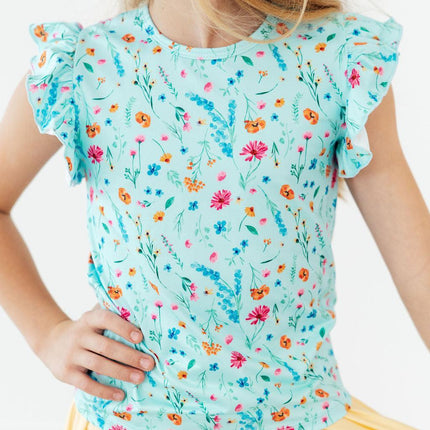 Bluebell Breeze S/S Ruffle Tee