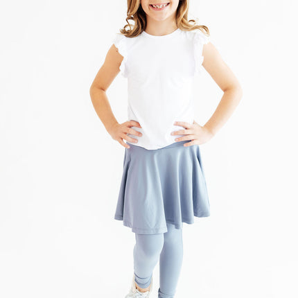 Dusty Blue Twirl Skegging