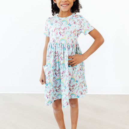 Unicorn Queen S/S Pocket Twirl Dress
