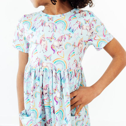 Unicorn Queen S/S Pocket Twirl Dress