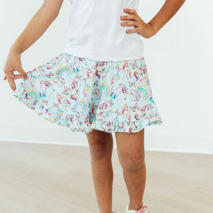 Unicorn Queen Ruffle Twirl Skort