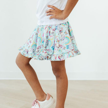 Unicorn Queen Ruffle Twirl Skort