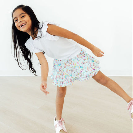 Unicorn Queen Ruffle Twirl Skort