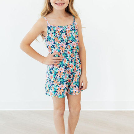 Island Blossoms Strappy Play Romper