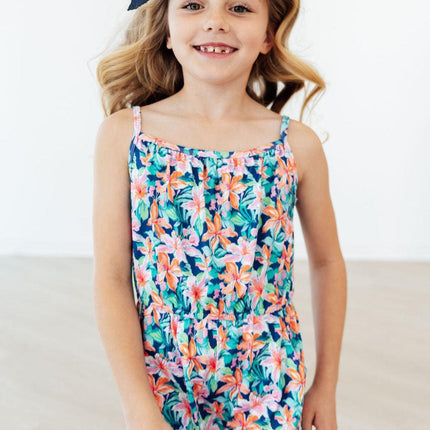 Island Blossoms Strappy Play Romper