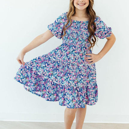 Darling Daisies Smocked Ruffle Dress