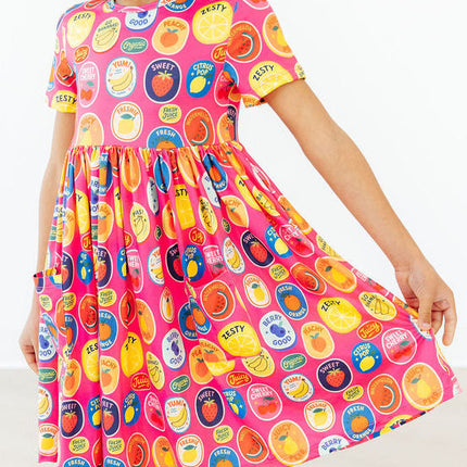 Fresh & Fruity S/S Pocket Twirl Dress
