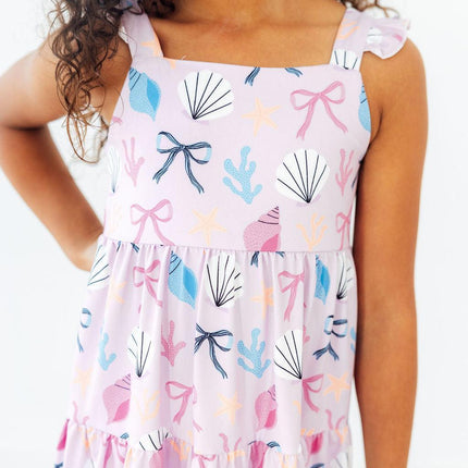 Beachside Bows Ruffle Maxi Dress