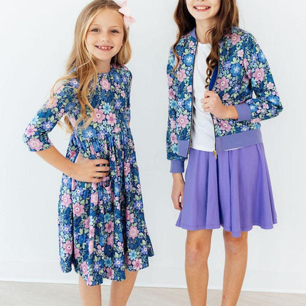 Whimsy 3/4 Sleeve Pocket Twirl Dress