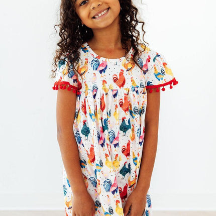 Rooster Pom Pom Dress