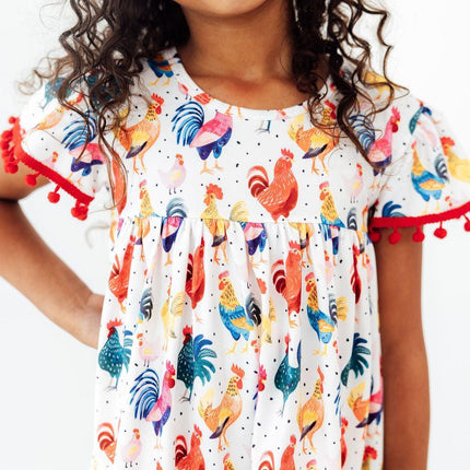 Rooster Pom Pom Dress