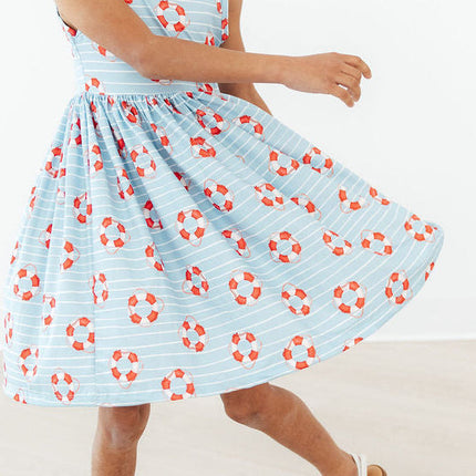 Little Lifeguard Tank Twirl Dress
