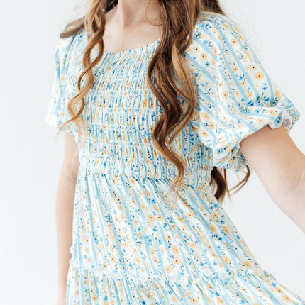 Buttercup Blooms Smocked Ruffle Dress