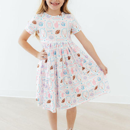 Game Day Girlie S/S Pocket Twirl Dress