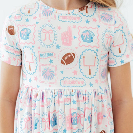 Game Day Girlie S/S Pocket Twirl Dress