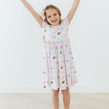 Game Day Girlie S/S Pocket Twirl Dress